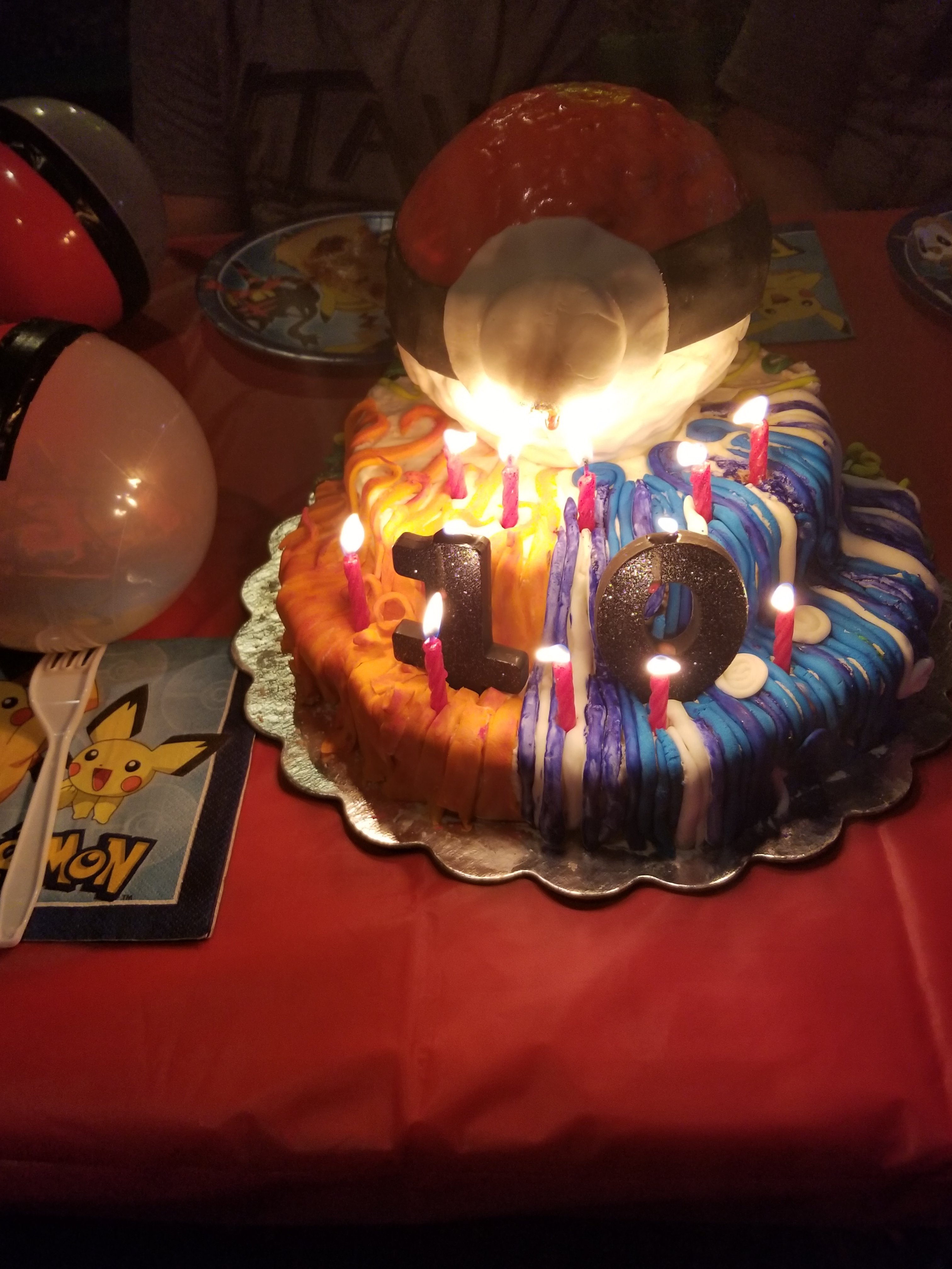 Pokemon birthday cake sour cream pound cake