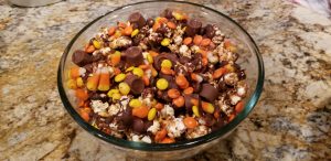 Halloween snacks harvest popcorn recipe