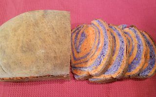Fresh homemade bread recipe halloween bread colored rainbow bread
