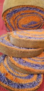 Fresh homemade bread recipe halloween bread colored rainbow bread